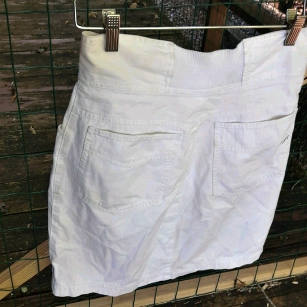 Vintage Esprit Collection Waist Belted White Skirt - Picture 11 of 13